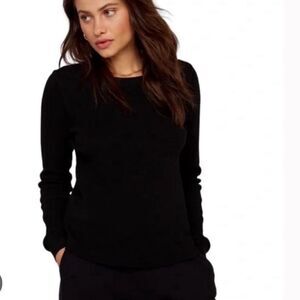 MATE The Label Organic Cotton Black Thermal Long Sleeve Top Long Sleeve M